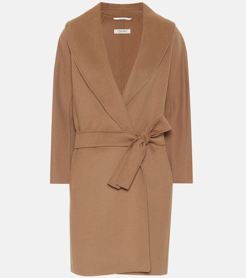 Messi belted virgin-wool coat