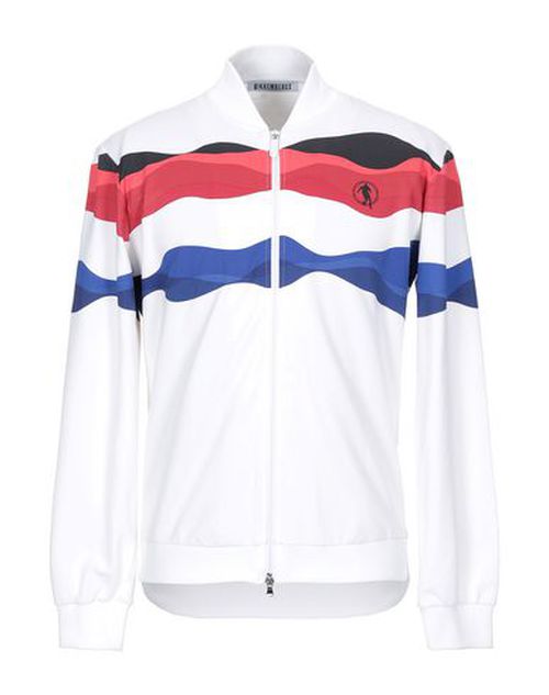 Bikkembergs Man Sweatshirt White Size L Polyamide, Cotton, Elastane