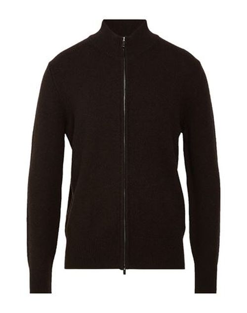 Man Cardigan Dark brown Size 44 Cashmere
