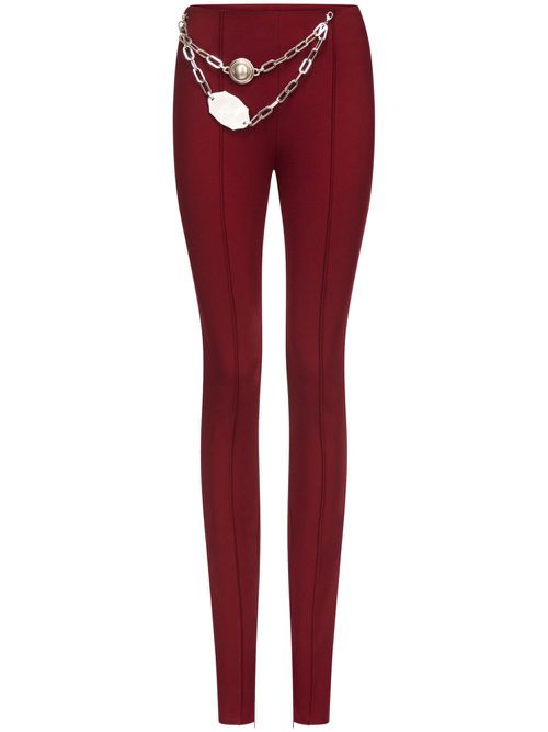 Chain Plate leggings - Red