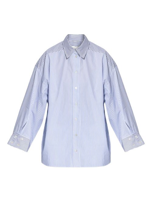 Striped oversized shirt - Blue