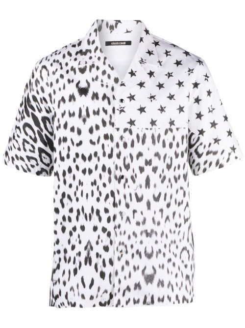 Graphic-print shirt - White