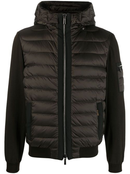 High-neck padded jacket - Green