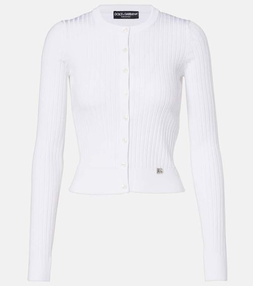 Ribbed-knit cardigan