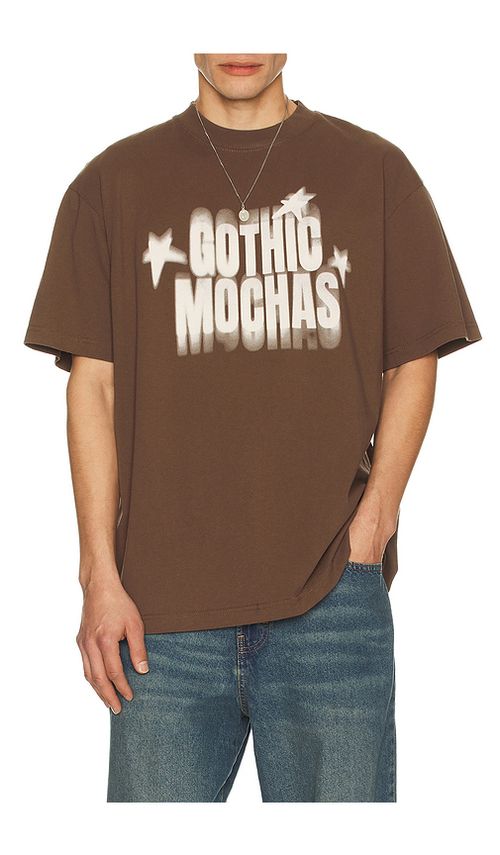 Gothicmochas Star Power 2.0 Tee in Brown. - L also in S, M, XL/1X