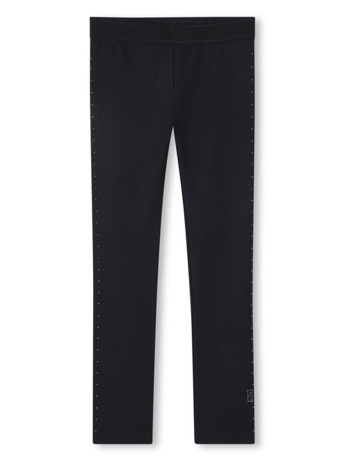Rhinestone-embellished leggings - Black