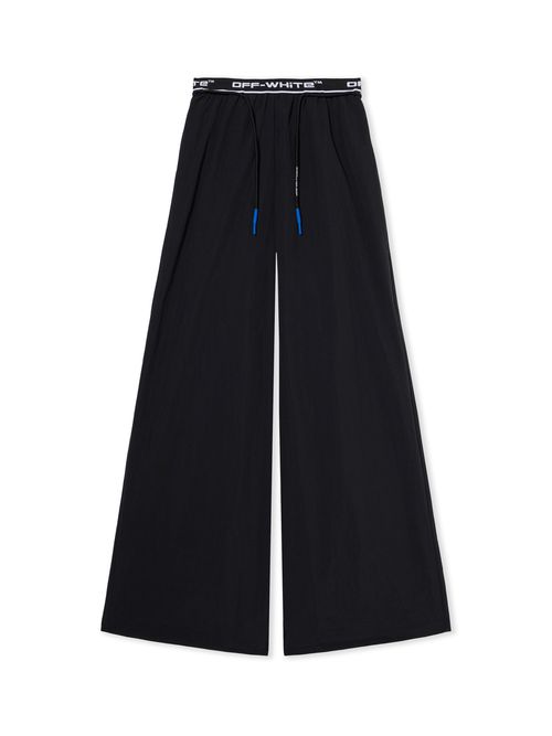 Logoband Wide-leg Pants - Female Leggings Black
