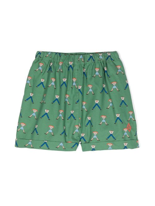Bee cotton shorts - Green