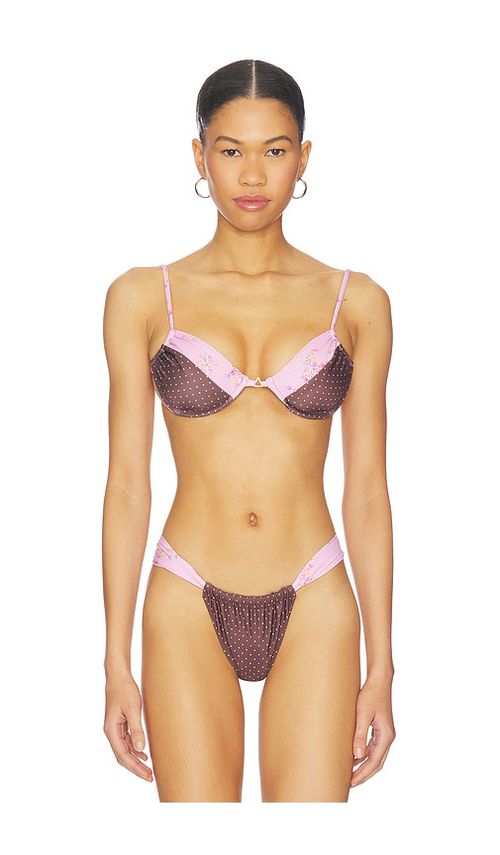 FAE Sheridan Top in Pink,Brown. - M also in L