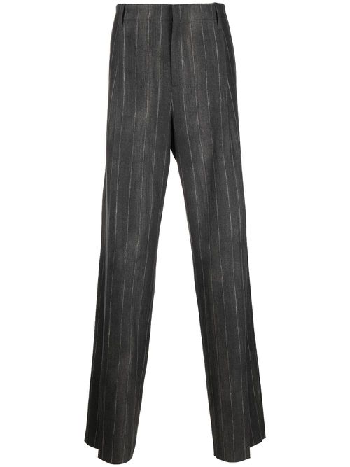 Striped tailored trousers - Grey