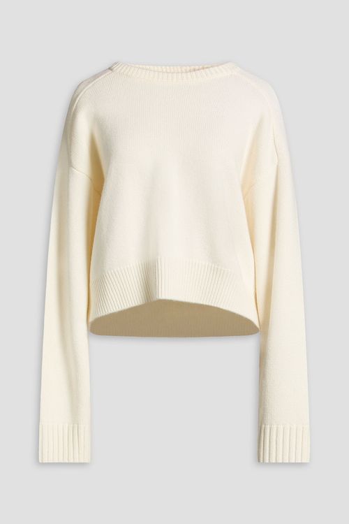 Bruzzi merino wool and cashmere-blend sweater - White - M