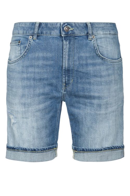 Denim Bermuda Shorts — Blue