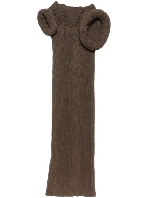 Asymmetric dress - Brown