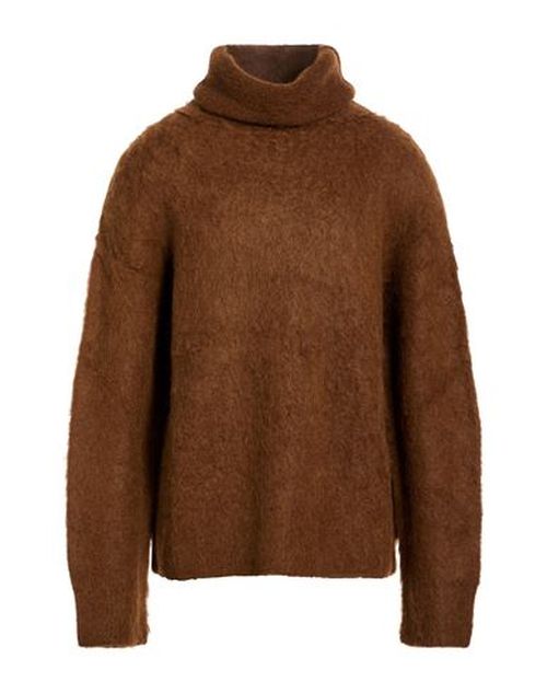 Man Turtleneck Brown Size L Baby alpaca wool, Virgin Wool, Polyamide, Elastane