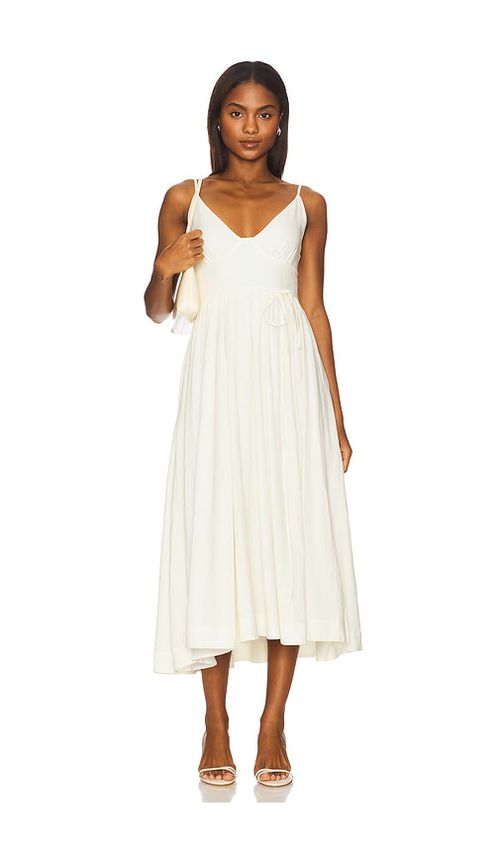 House of Harlow 1960 x REVOLVE Cade Midi Dress in Ivory.  XS. Also in L, M, S