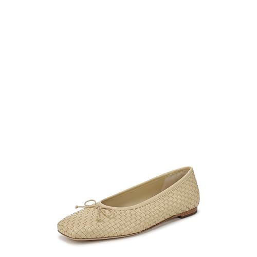 Vince Womens Darla Weave Ballet Flat Cashew Woven