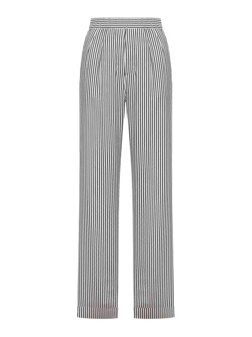 Striped Silk Trousers