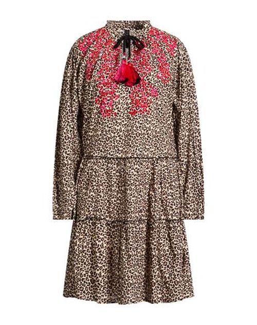 Woman Mini dress Beige Size 2 Cotton