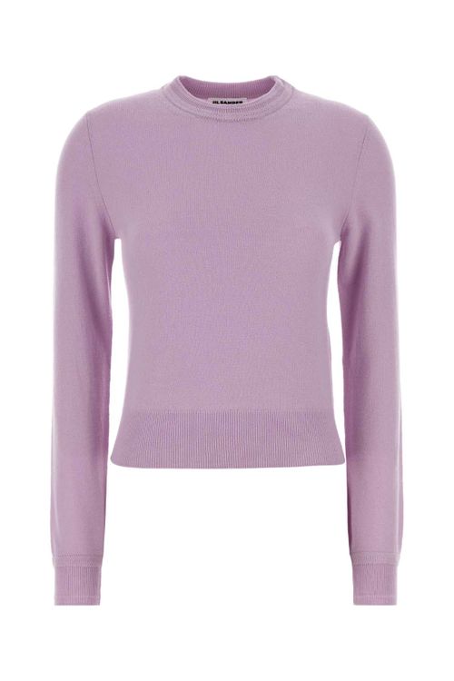 Virgin Wool Sweater — Purple