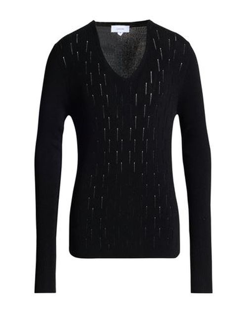 Man Sweater Black Size L Cotton, Viscose