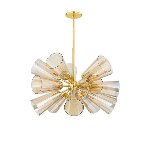 Aged Brass Chandelier from the Hartwood Collection