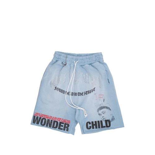 Bobby Graphic-print Raw-cut Sweat Shorts