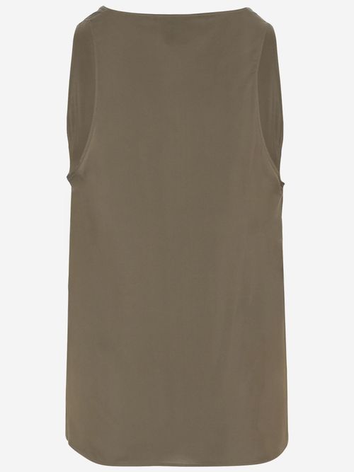 Viscose Tank Top — Khaki