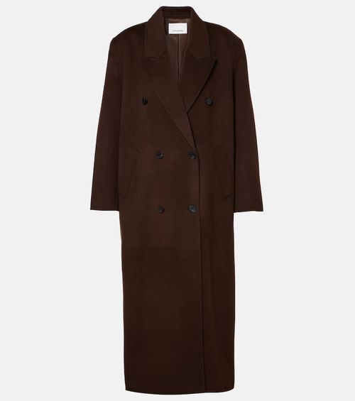 Gaia double-breasted wool-blend coat
