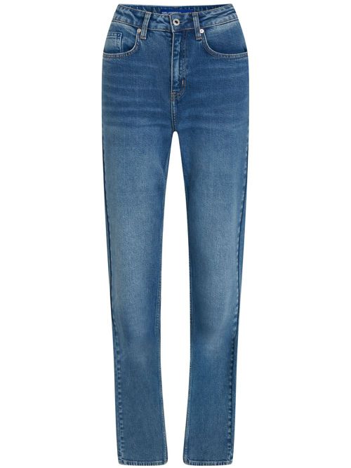 Logo-patch straight jeans - Blue