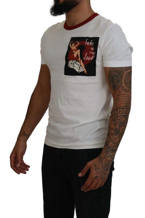 Logo-Embroidered Cotton T-Shirt — White