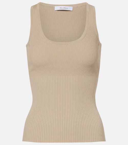 Ribbed-knit tank top