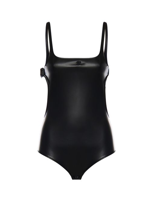 Cut-out Bodysuit With Buckle