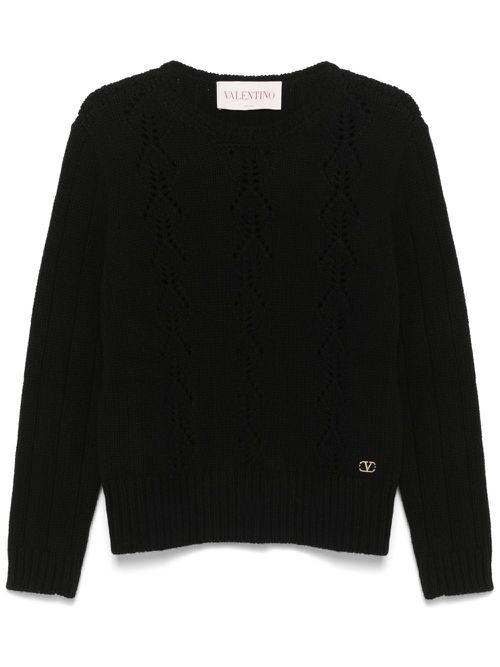 VLogo Signature sweater - Black