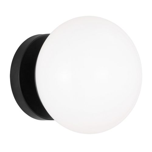 Visual Comfort Studio Lune Bathroom Vanity Light in Aged Iron by Ellen Degenere