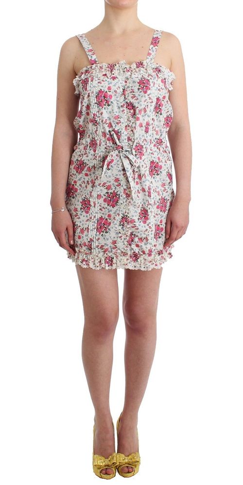 Floral Cotton Dress — Pink