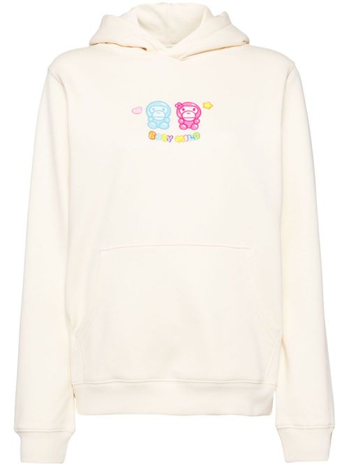 Logo-embroidered bhoodie - Neutrals