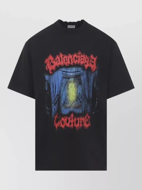 Balenciaga - medium fit jersey t shirt round neck