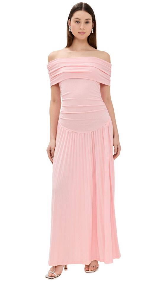 open lace back dress Astr The Label | Noya Floral Cutout Maxi Dress in Plus Size - Pink Floral main image 0