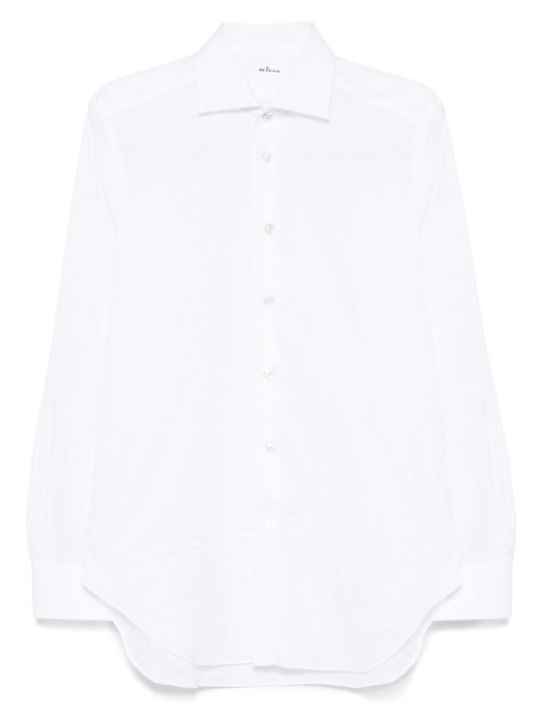 Kiton cutaway-collar shirt - White