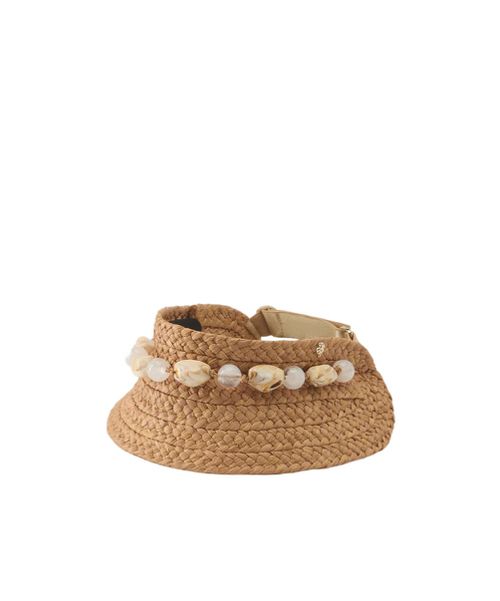 Beaded Straw Hat
