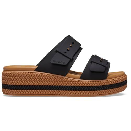 Crocs Women's Brooklyn Buckle Low Wedge Sandals