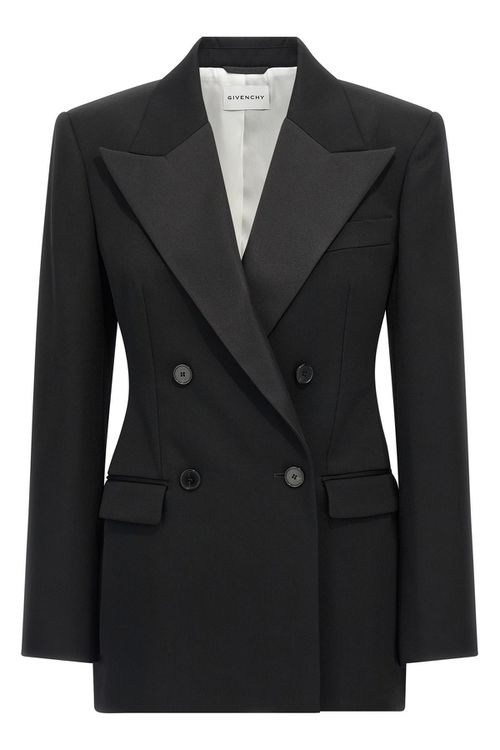 Satin Lapel Blazer