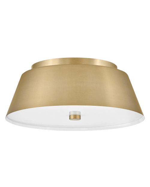 Lacquered Brass LED Flush Mount from the Tess Collection
