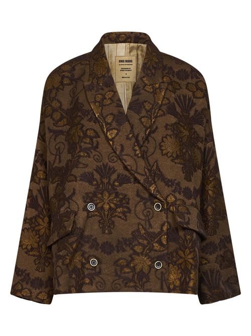 Crossword Blazer — Brown