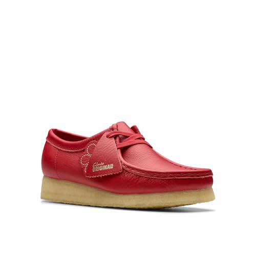 Clarks Originals Women's Wallabee 26180683 (Red Leather, US Footwear