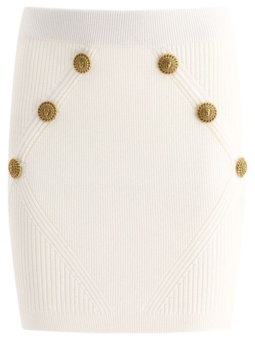 Knitted Skirt With Buttons