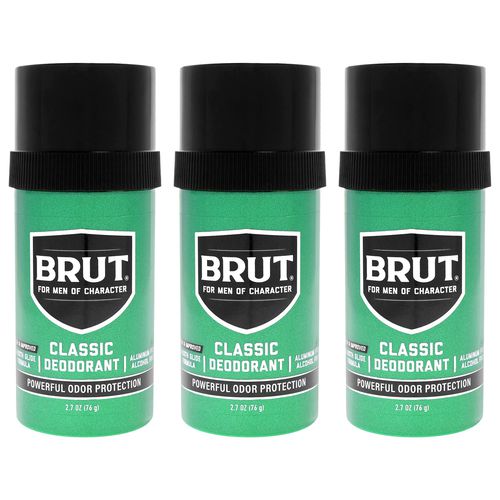 Brut by for Men - 2.5 oz Deodorant Stick - Pack of 3