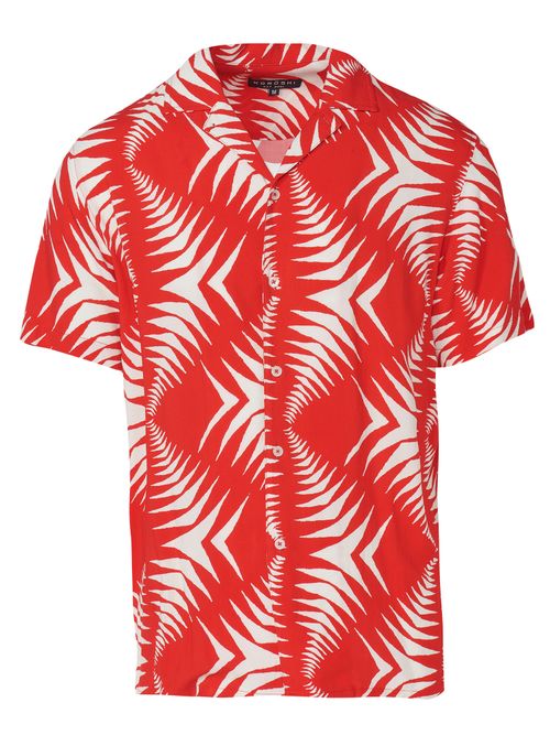 KOROSHI Camicia rosso / bianco