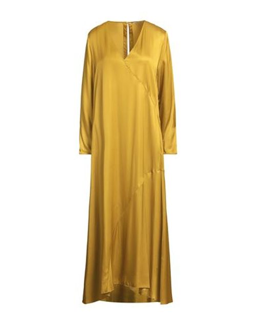Pomandère Woman Midi dress Mustard Size 10 Cupro, Modal