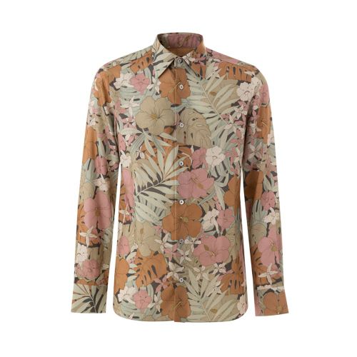 Floral Lyocell Shirt — Multicolor